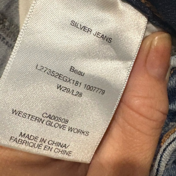 Silver Jeans Classic Blue Denim - Picture 4 of 4